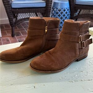 Franco Sarto Brown Ankle Boots